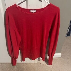 Michael Stars Scarlet Long Sleeve Top